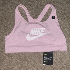 Girls light pink Racer back sports bra